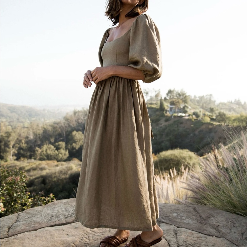 ISO Kara Thoms Bellflower dress in khaki
